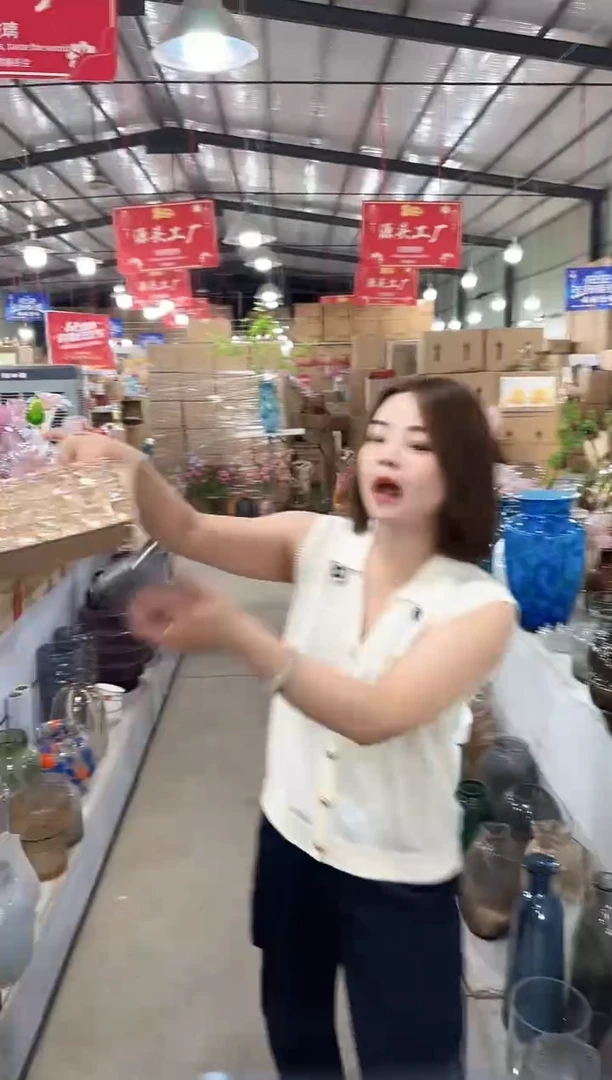 琉璃手工艺品优选花瓶花器F-早7