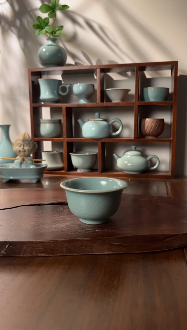 【闪购商品】杯清凉寺仿古釉色压手杯