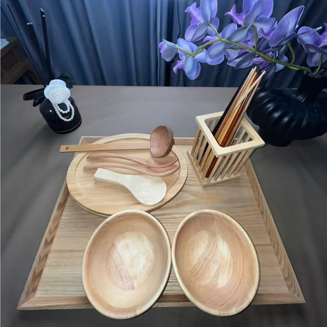 家用简约风原木创意日式家用套装