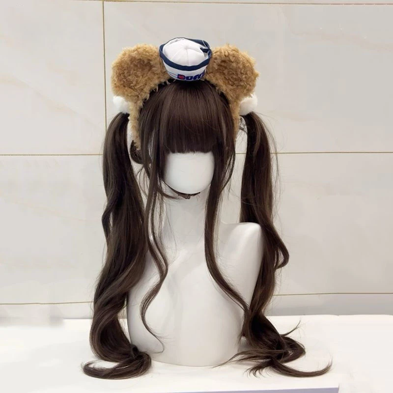 【85CM卷发】水舞沙洛丽塔少萝全头套自然无痕日常减龄少萝假发套