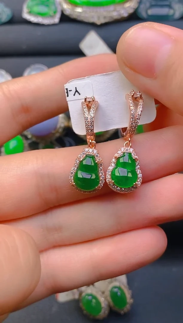 【闪购商品】翡翠戒指银S925镶嵌天然A货翡翠1