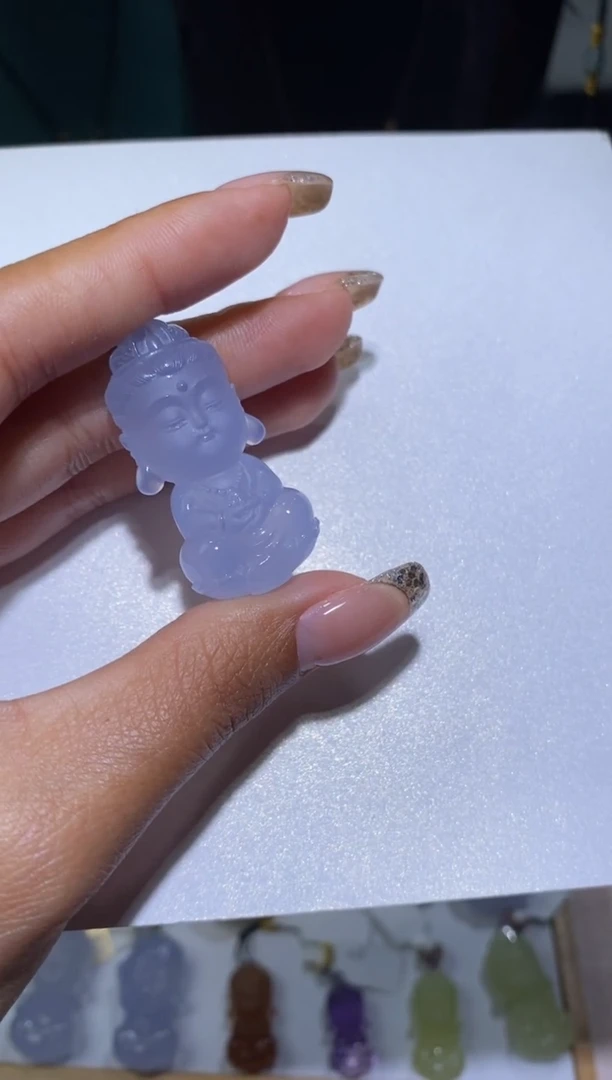 未镶嵌颈饰玛瑙/玉髓赵*大势至宝宝佛