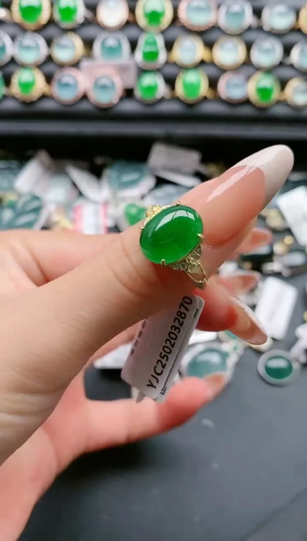 【闪购商品】翡翠戒指银S925镶嵌111111111111