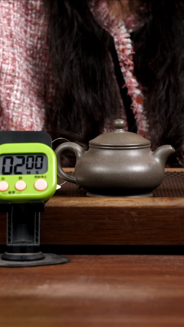 【闪购商品】紫砂茶壶蟹壳青潘壶250CC