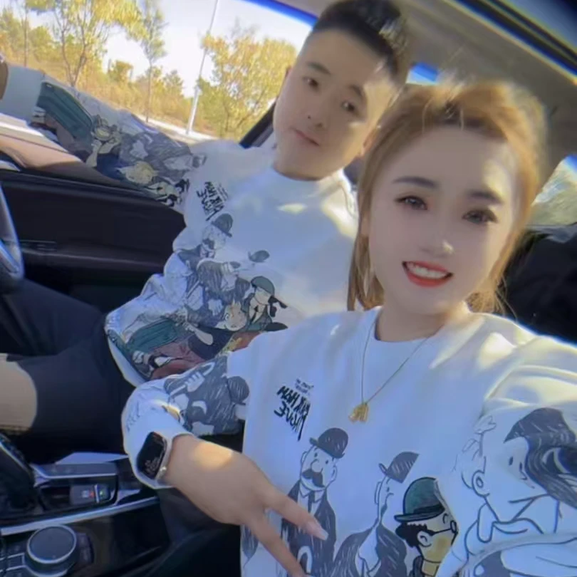 聪哥推荐，秋冬款圆领加厚情侣卫衣67181