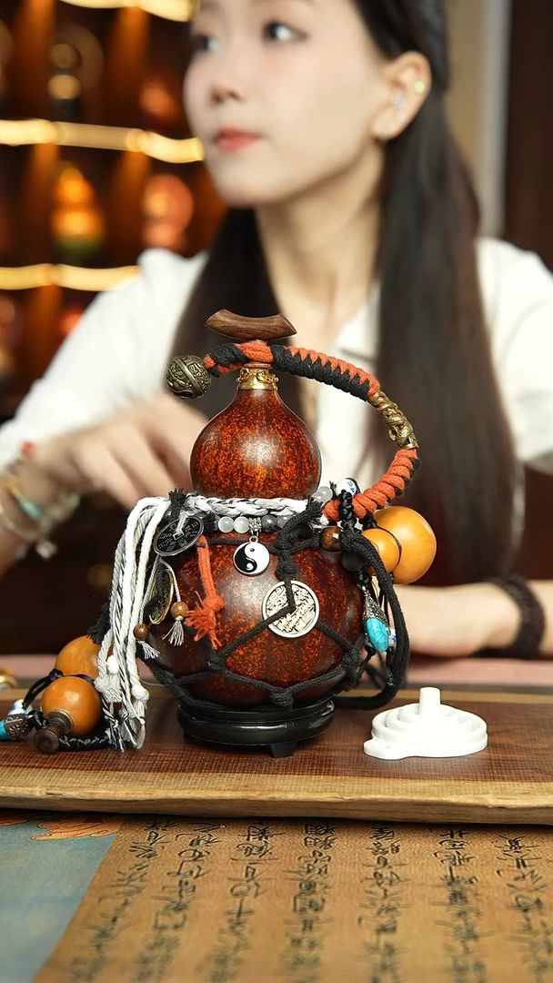 87号精品大漆酒葫芦防腐防渗装水茶酒