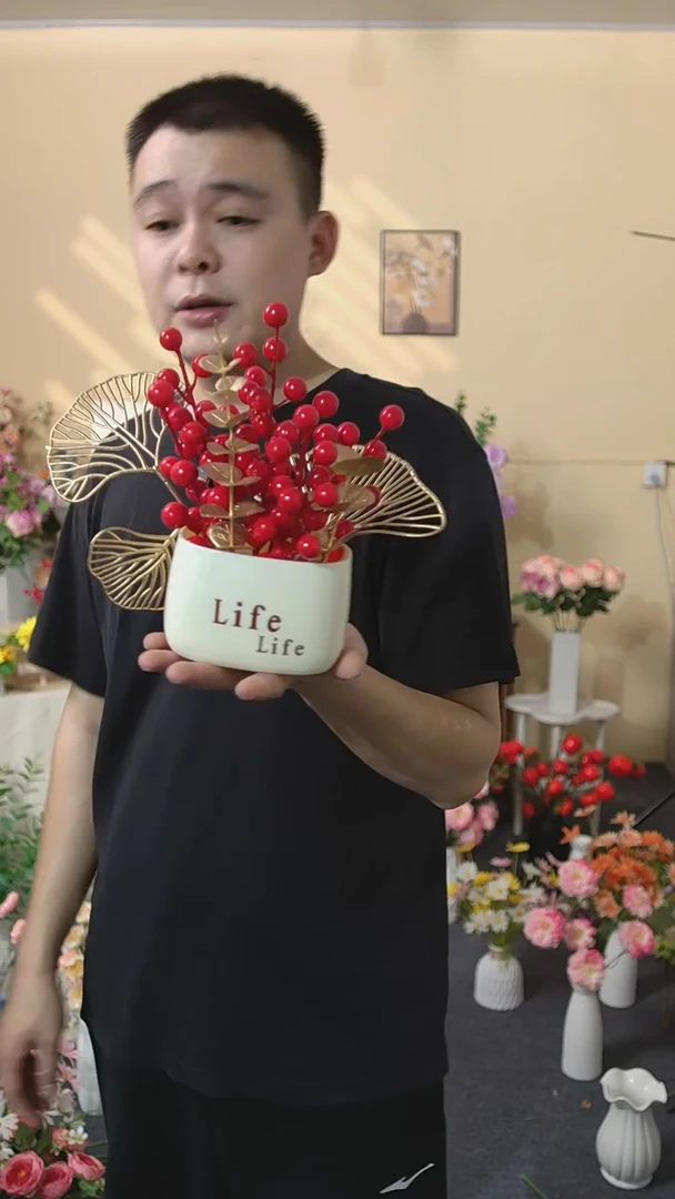 嘿淘家仿真花插花套装包邮到家