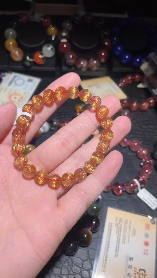 【闪购商品】水晶手链未镶嵌单圈铜发晶A8