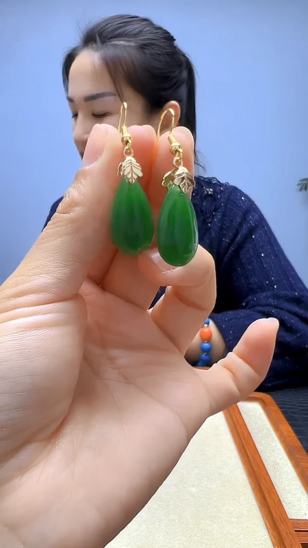 非金属珐琅非金属无高货diy劲饰水滴耳钩