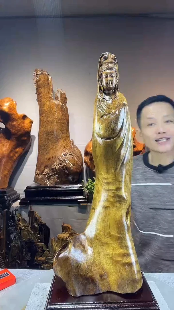 金丝楠精**国小叶桢楠随行摆件14