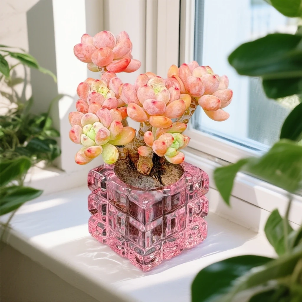 无土劳尔1颗(含粉晶花器