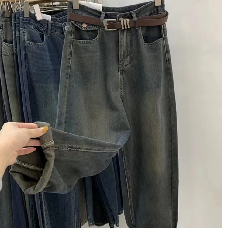 088661 新款梨形身材显瘦复古高腰哈伦裤