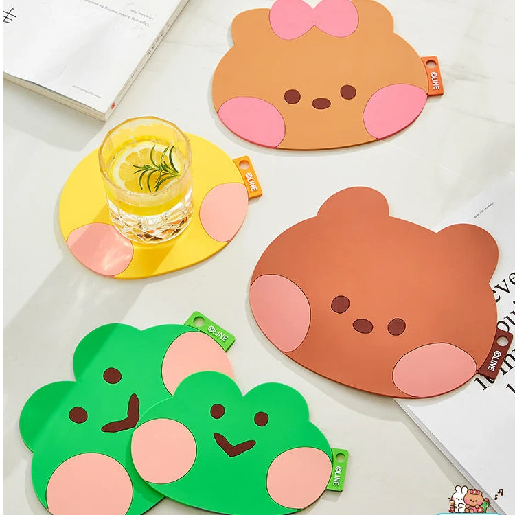 LINE FRIENDS隔热垫防烫耐高温碗垫防水桌垫儿童学生卡通餐垫杯垫