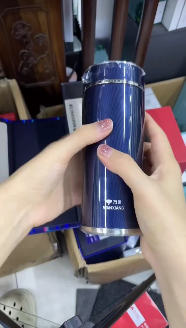 象家保温杯f72-420ml蓝