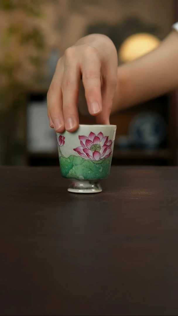 景德镇陶瓷杯碗柴烧多人