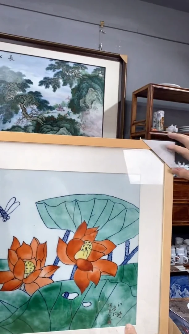 吴义松陶瓷联盟手绘陶瓷编号：5244