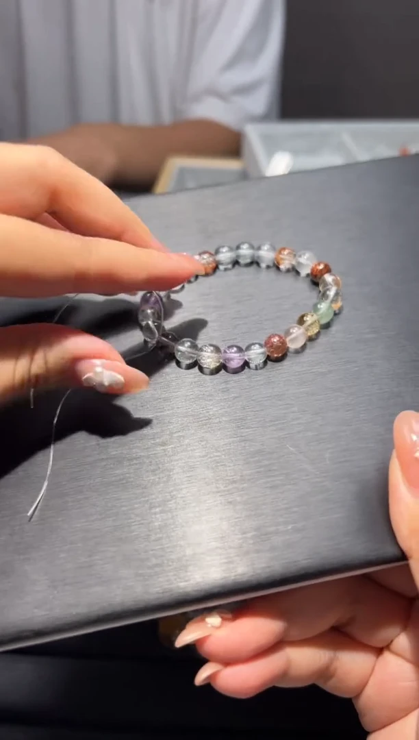 未镶嵌手链水晶多宝水晶手串