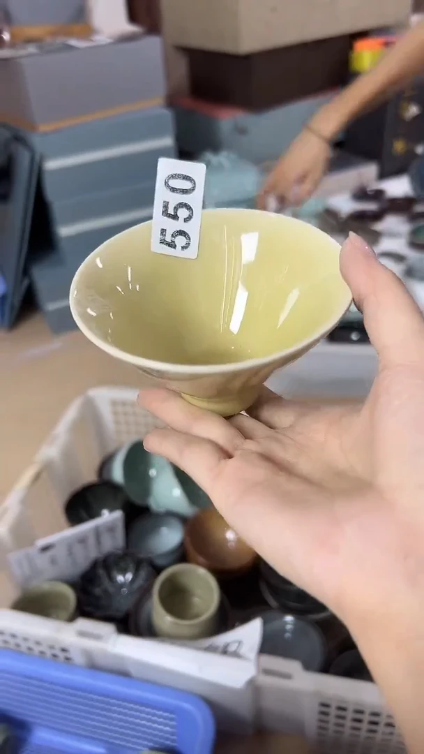 龙泉云间青瓷小米茶器