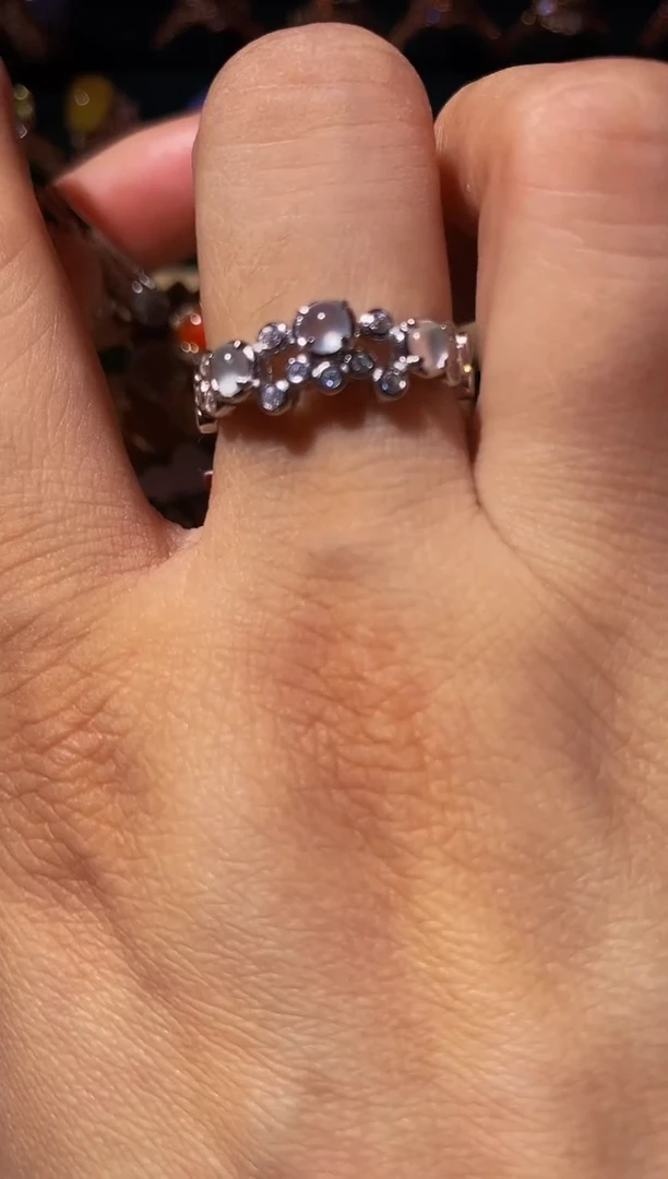 翡翠戒指银S925镶嵌.................