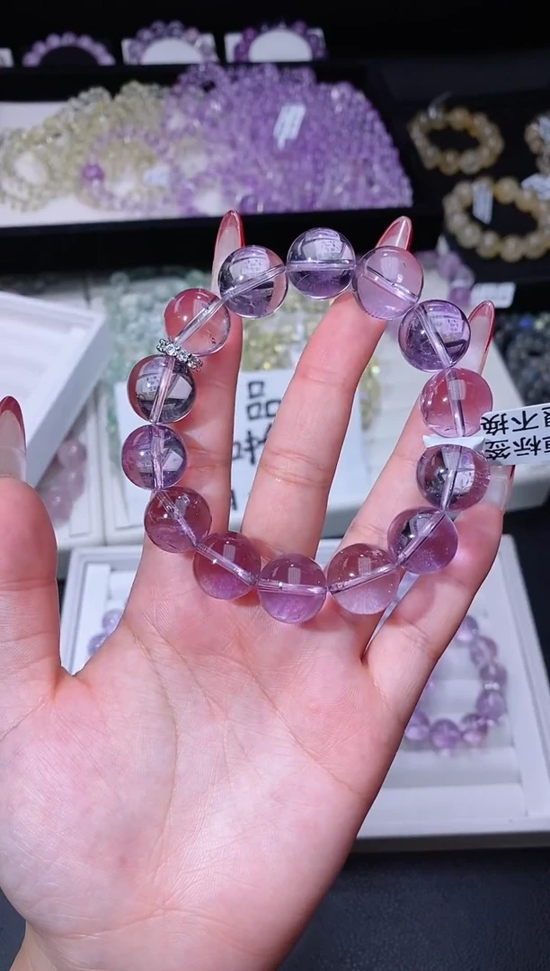 【闪购商品】水晶手链合金216.24玻利维亚紫水晶 多样性发其一