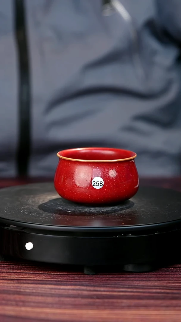 258#陈亚龙一级品原矿钧瓷钱袋杯