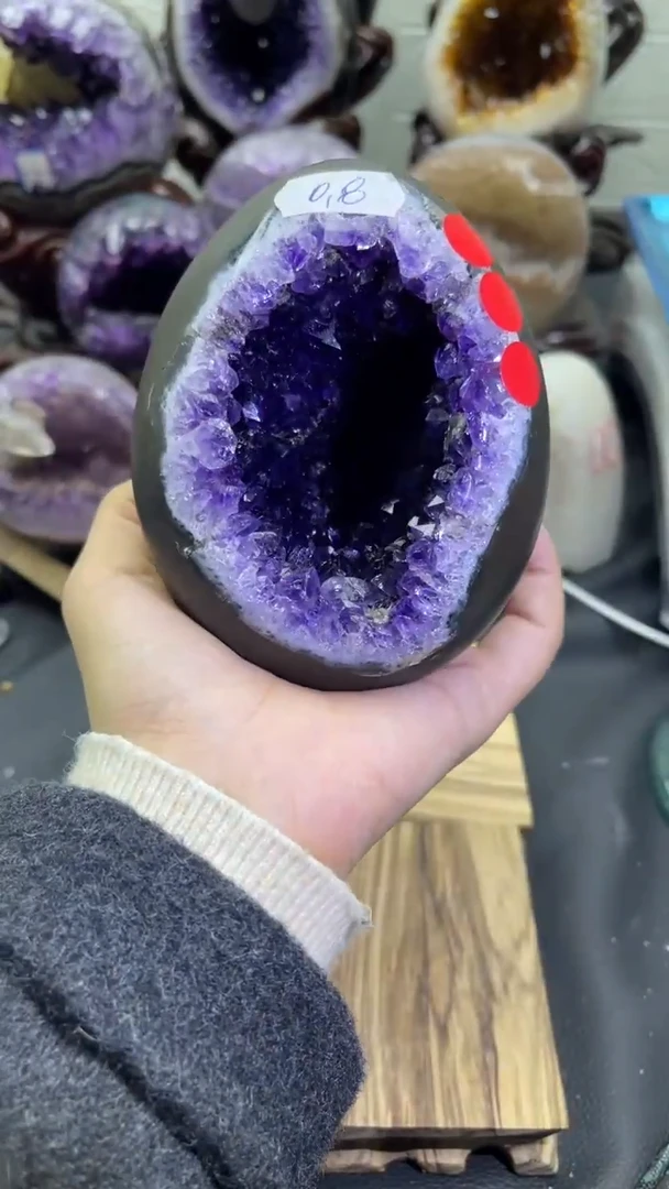 未镶嵌大型摆件（非配饰）紫晶554号龙蛋