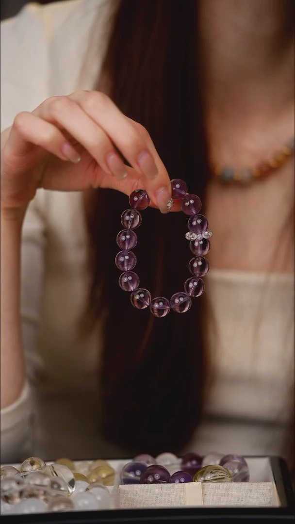 未镶嵌手串水晶紫水晶