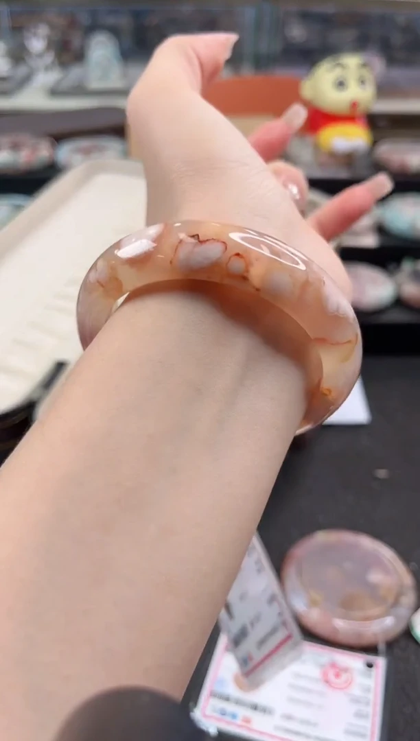 未镶嵌手镯石英质玉尘*丷圈口（赠品镯心）