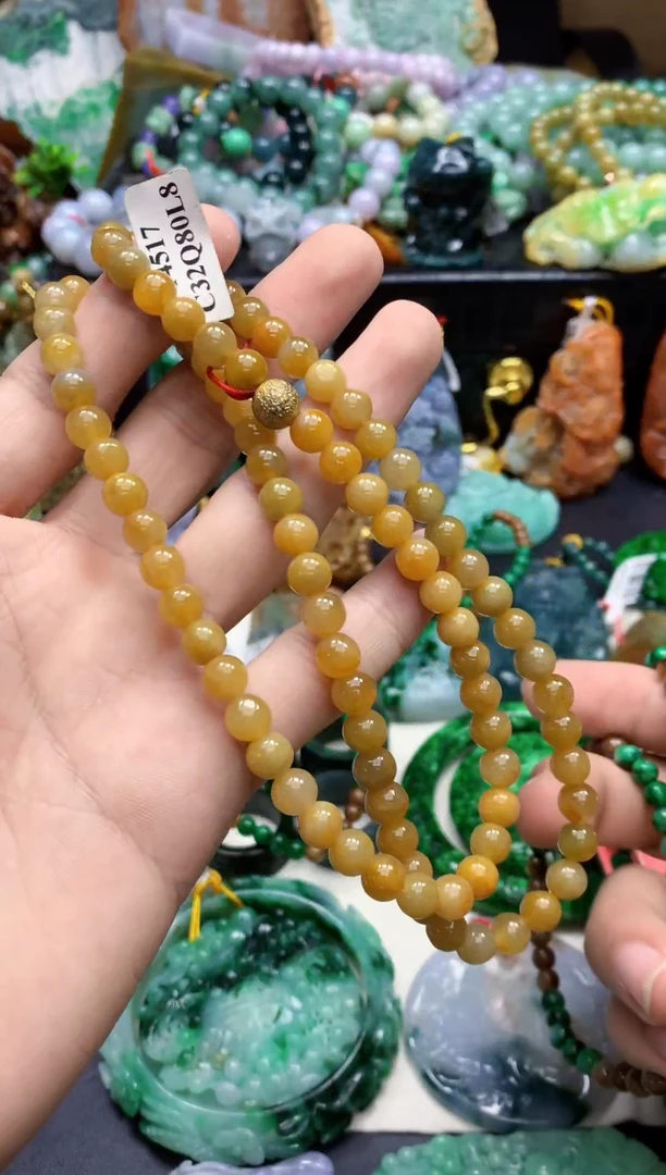 颈饰未镶嵌翡翠天然缅甸翡翠A货