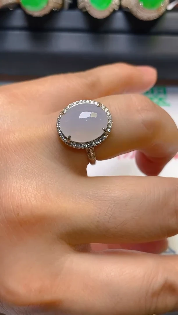 【闪购商品】翡翠耳饰银S925镶嵌天然A货翡翠1