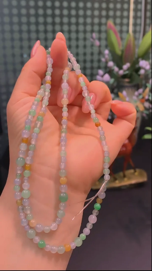 未镶嵌手链翡翠珠串