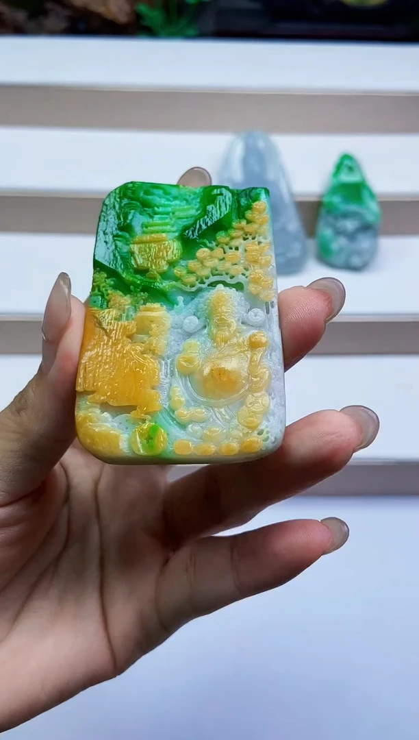 颈饰未镶嵌翡翠翡翠A货