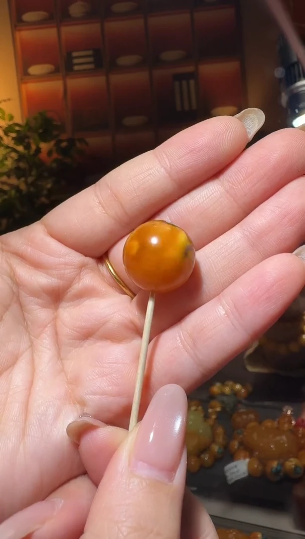 蜜蜡颈饰未镶嵌1653天然蜜蜡珠宝奇石全都保真