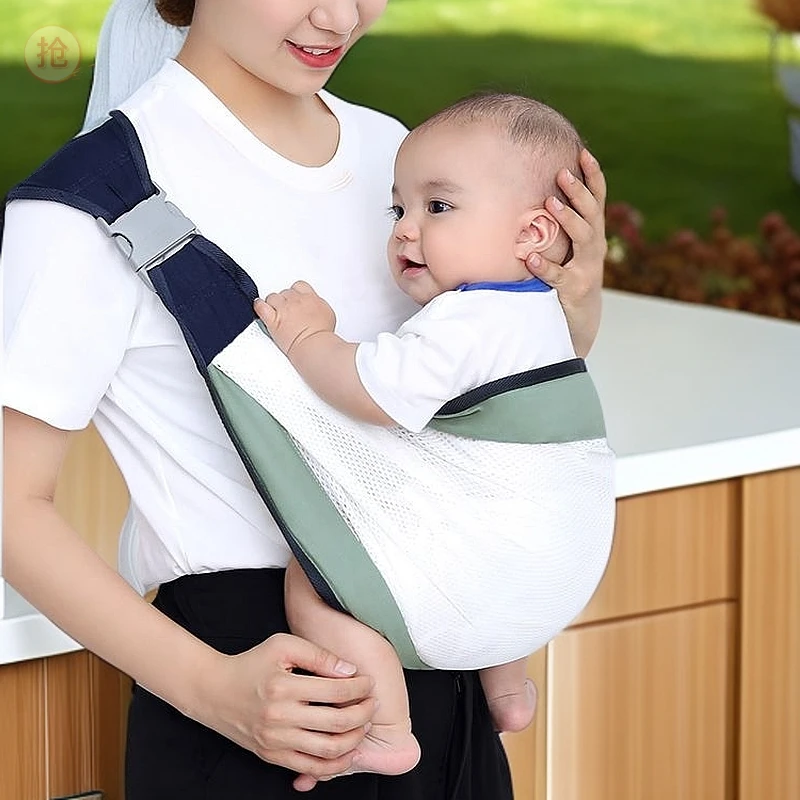 简易版婴儿宝宝背巾横抱育儿袋解放双手新生儿便捷款背巾抱娃神器