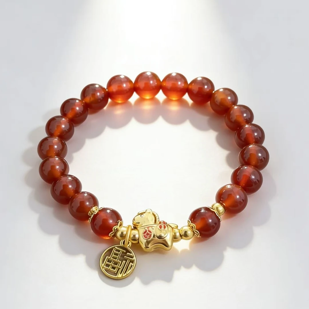 新年马年红玛瑙单圈 MTS 194