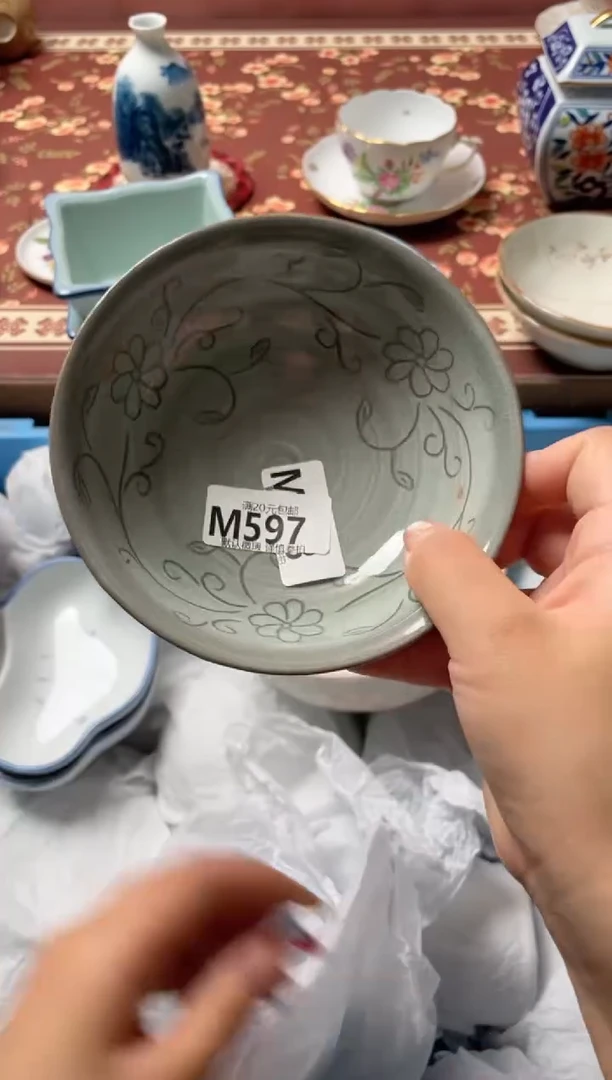 瓷片卷*子瓷器瓷器M597