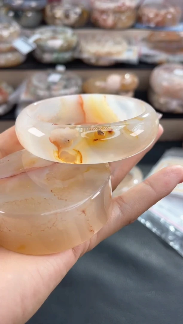 未镶嵌手镯石英质玉62（赠品镯心 不保证完美）