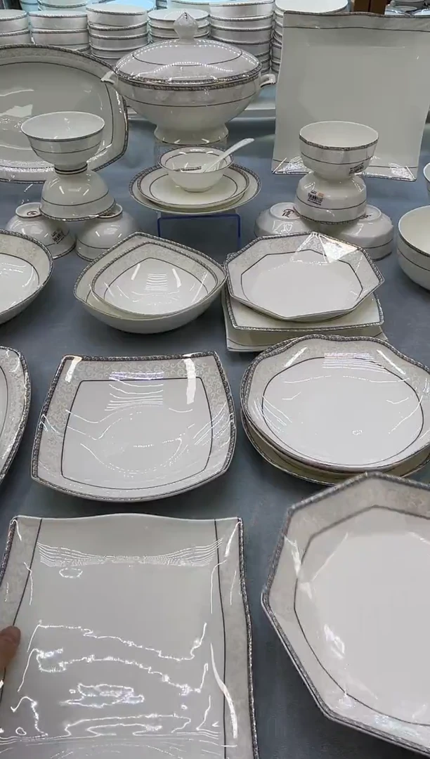 骨瓷玲珑8饭8方8菊花8贵龙8钻石8.5波浪各一个