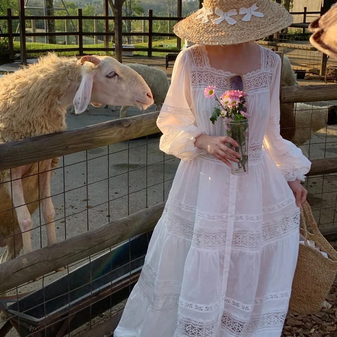 sewingdiary原创手工缝纫 seasalt 海盐蕾丝仙女裙