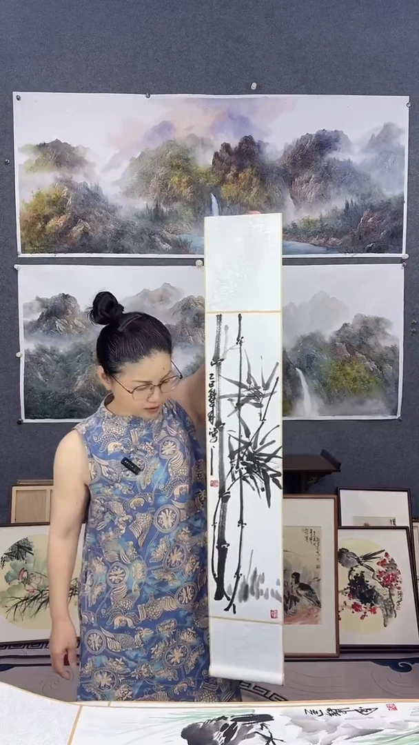 国画110*17吴铁成作品