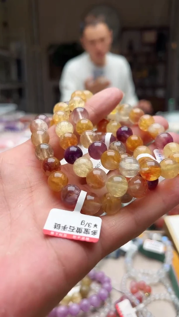 水晶手链未镶嵌多宝萤石 卡10+