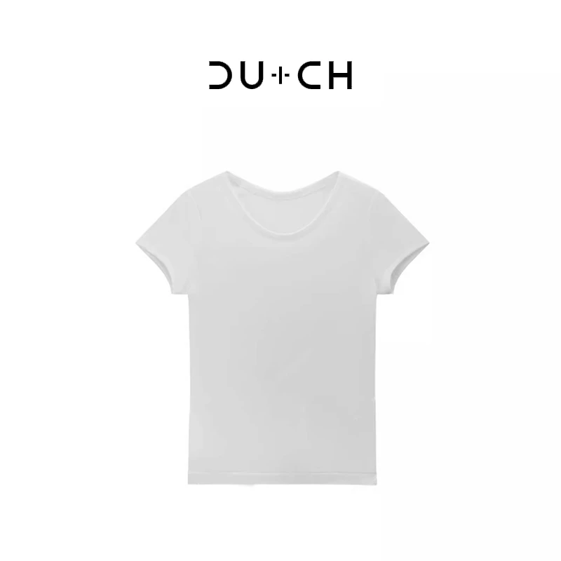 CU+CH100棉纯色T恤打底衫