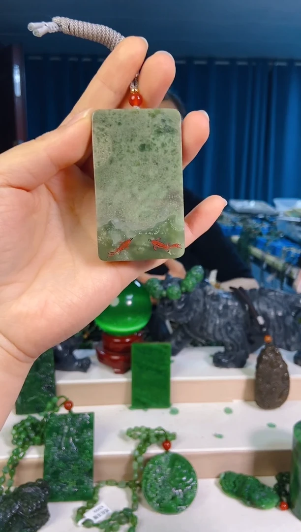 和田玉未镶嵌挂件1