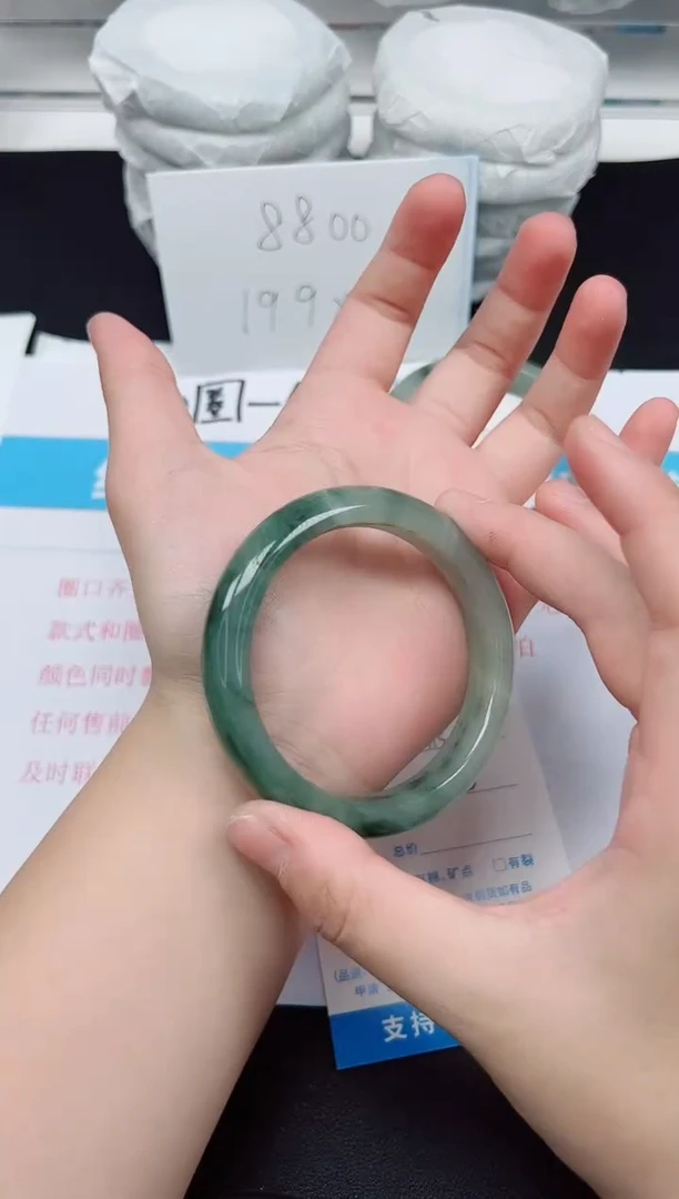 【闪购商品】石英质玉手镯未镶嵌G115-56.3