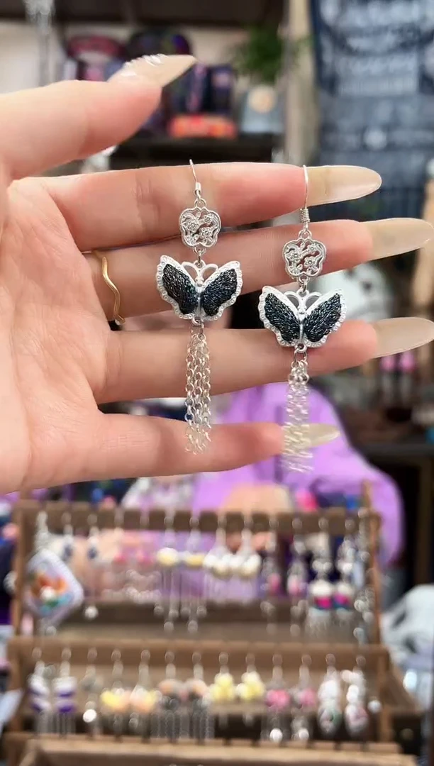 织绣民族风非遗老绣苗银饰品615