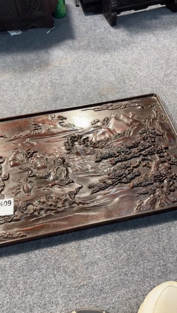 【闪购商品】花梨木类拆件雕刻板 以直播间截图为准D409