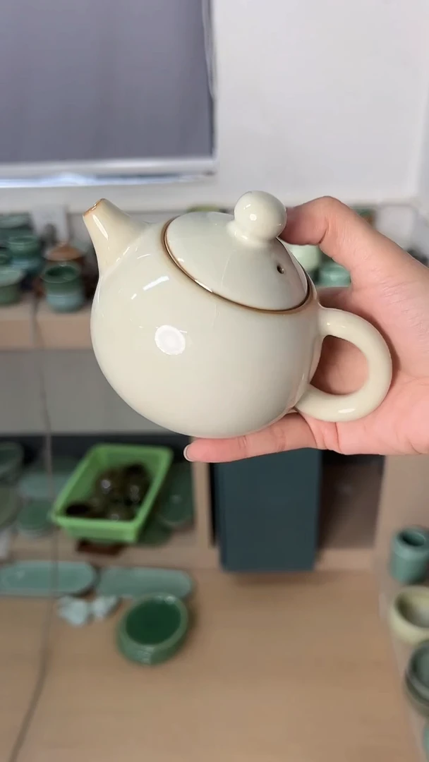 龙泉云间青瓷小米茶器
