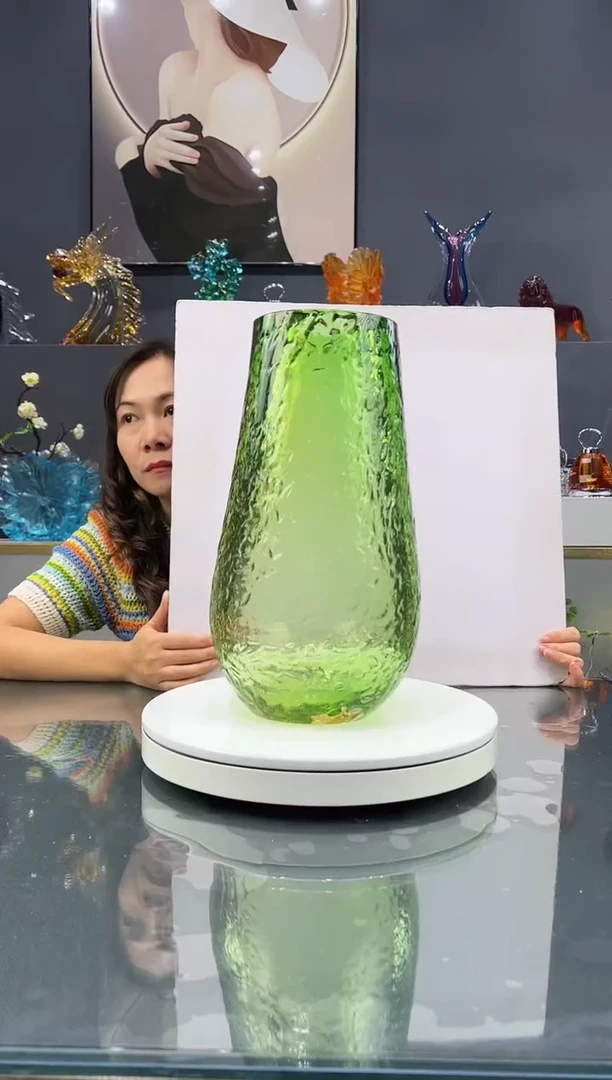 手工艺品琉璃 水晶琉璃花瓶1个