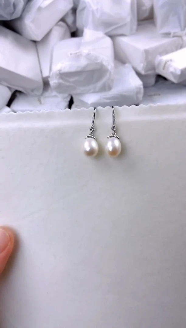 未镶嵌耳饰淡水珍珠ed1048