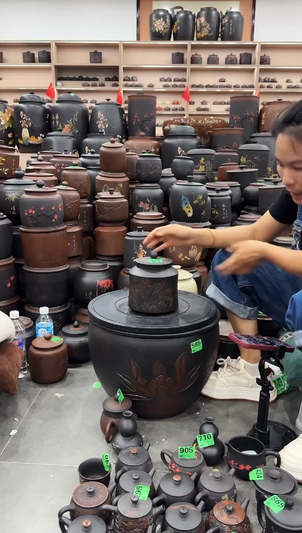 罐瑕疵茶叶罐  小蛮腰竹子 336